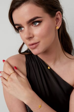 Collana sole cuore - argento 925 h5 Immagine4